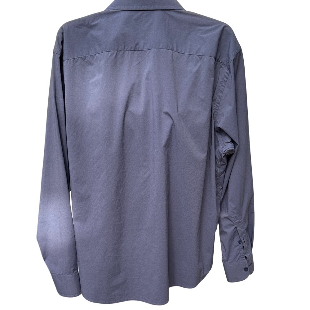 UNTUCKit. Men's long sleeve, button down shirt. XXL. Blueish Grey. Made in China - Picture 2 of 8